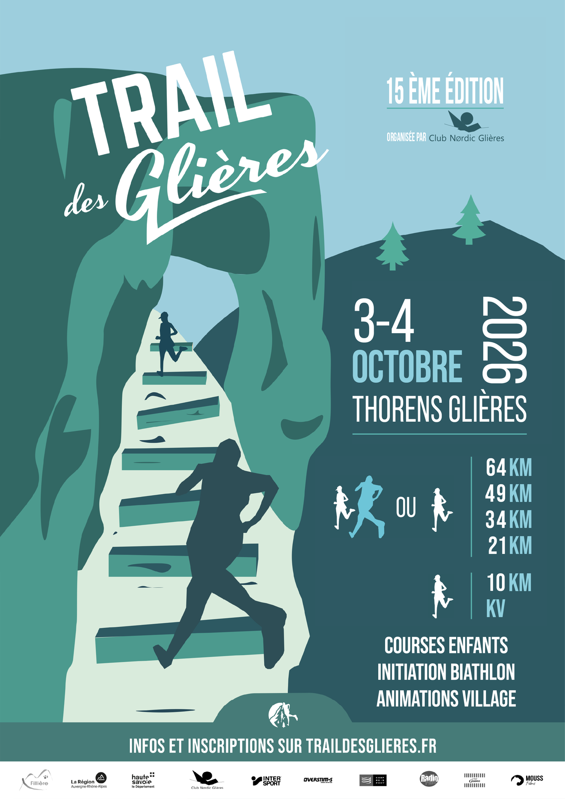 AFFICHE TRAIL GLIERES 2026